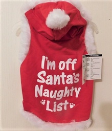 XSmall Christmas hoodie  I'm off Santa's naughty list. $3